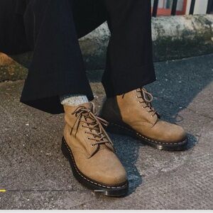 Dr. Martens Tan Lace Up Boots